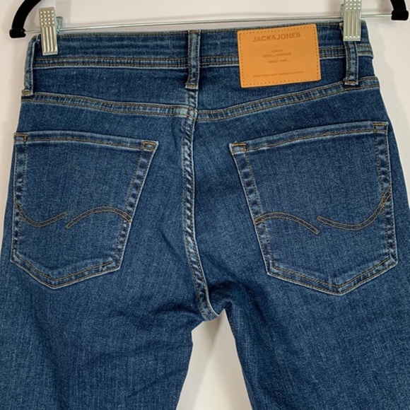 Jack and Jones Blue Skinny Liam Jeans - Picture 7 of 12